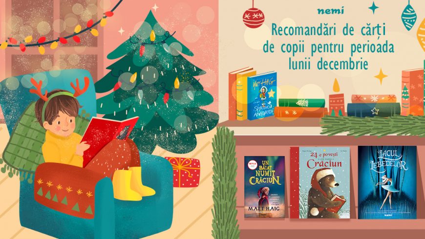 Recomandări de cărți de copii pentru perioada lunii decembrie